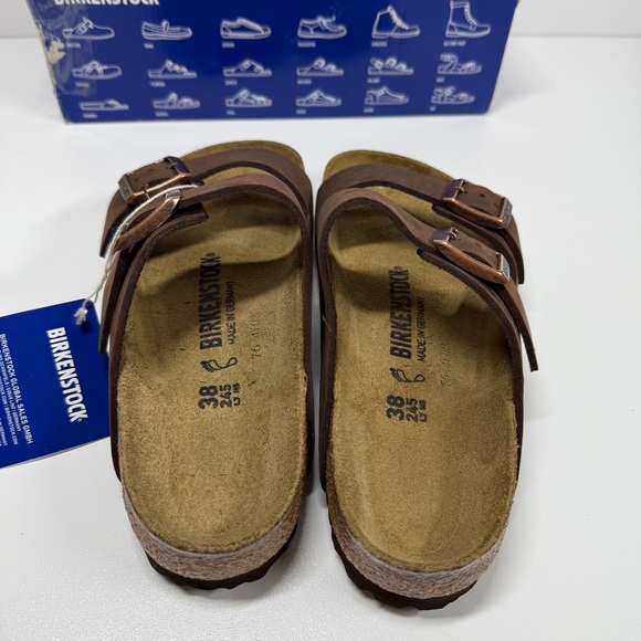 NIB • Birkenstock Arizona Oiled Leather Size: 38 L7/M5 - Picture 4 of 8